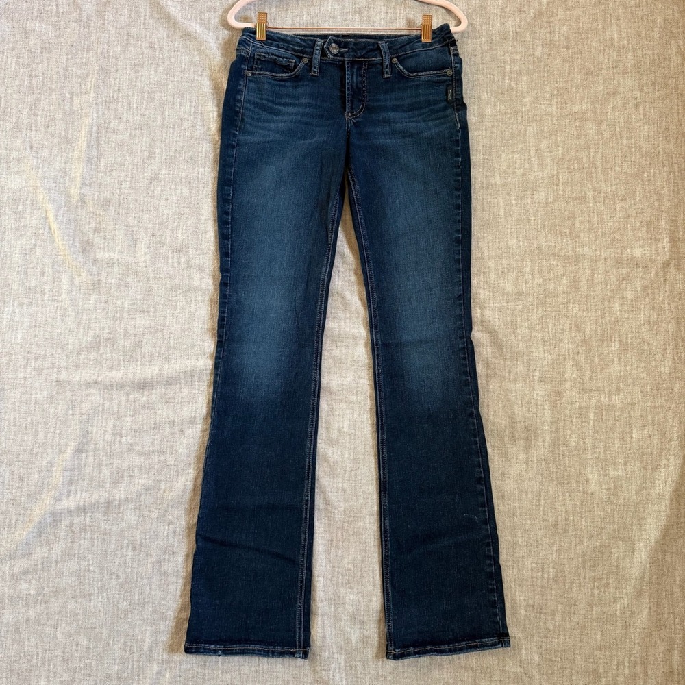 Silver Jeans Co Tuesday Slim Boot 28 Dark Wash Indigo Mid Rise Bootcut Jeans